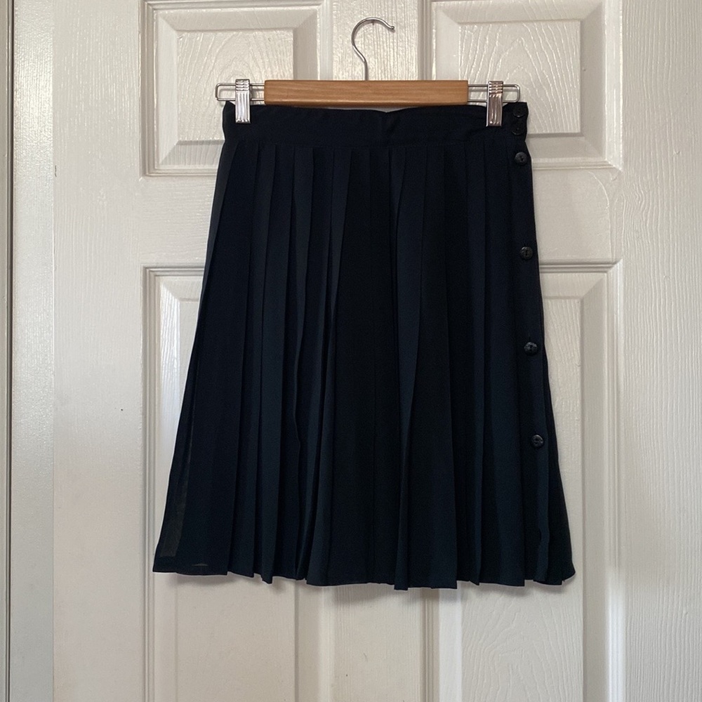 Blacky Dress Berlin Black Sheer Goth Gothic Pleated Skirt